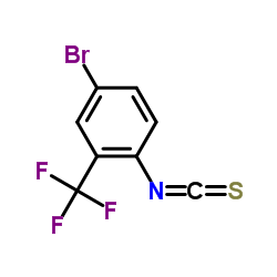 4-bromo-2-(trifluoromethyl)phenyl isothiocyanate structure
