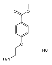 4-(2-Amino-ethoxy)-benzoic acid methyl ester hydrochloride salt结构式
