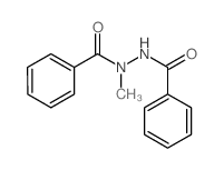 1,2-二苯甲酰基-1-甲乙肼结构式