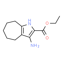3-氨基-1,4,5,6,7,8-六氢环庚并[B]吡咯-2-甲酸乙酯结构式