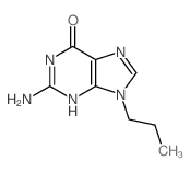 6H-Purin-6-one,2-amino-1,9-dihydro-9-propyl-结构式