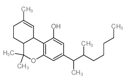 6H-Dibenzo[b,d]pyran-1-ol,3-(1,2-dimethylheptyl)-6a,7,8,10a-tetrahydro-6,6,9-trimethyl-结构式