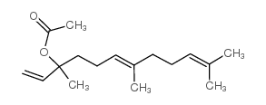 3,7,11-三甲基十二碳-1,6,10-三烯-3-基 乙酸酯结构式