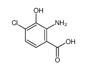 2-氨基-4-氯-3-羟基苯甲酸结构式