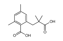 2-(2-羧基-2-甲基丙基)-4,6-二甲基苯甲酸结构式