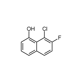 8-氯-7-氟萘-1-醇结构式