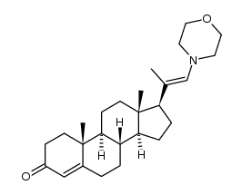 21ξ-morpholino-23,24-dinor-chola-4,20-dien-3-one Structure