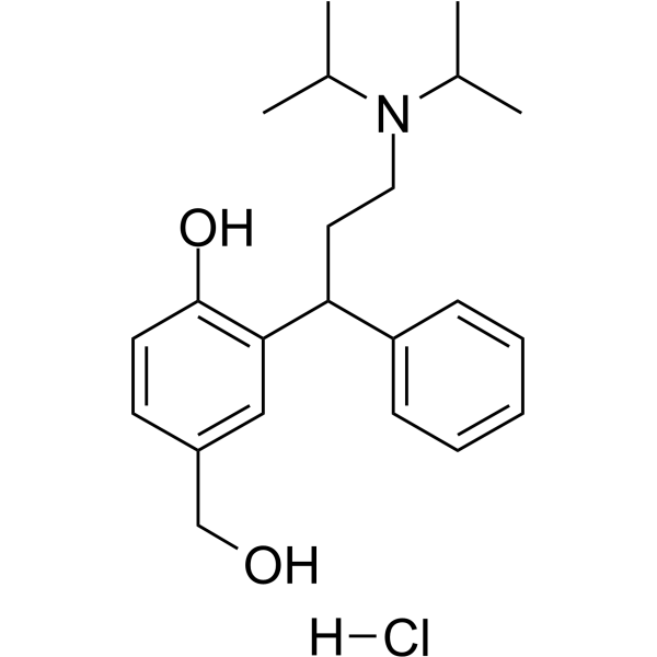 (Rac)-5-Hydroxymethyl Tolterodine hydrochloride结构式