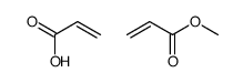2-丙烯酸与2-丙烯酸甲酯的聚合物结构式