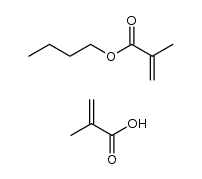 2-甲基丙烯酸与2-甲基丙烯酸丁酯的共聚物结构式