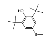 2,6-di-tert-butyl-4-(methylsulfanyl)phenol Structure