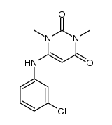 6-(3-chloro-anilino)-1,3-dimethyl-1H-pyrimidine-2,4-dione Structure