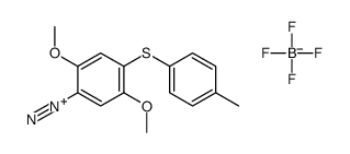 2,5-dimethoxy-4-[(p-tolyl)thio]benzenediazonium tetrafluoroborate Structure