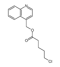 4-quinolylmethyl 5-chloropentanoate结构式