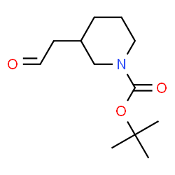 (S)-1-Boc-3-(2-Oxoethyl)Piperidine Structure