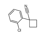 1-(2-Chlorophenyl)cyclobutanecarbonitrile structure