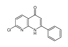 7-氯-4-羟基-2-苯基-1,8-萘啶结构式