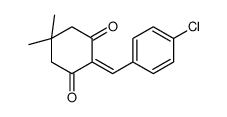 2-[(4-chlorophenyl)methylidene]-5,5-dimethylcyclohexane-1,3-dione Structure