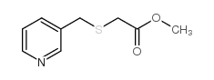2-[(3-吡啶甲基)硫代]乙酸甲酯结构式