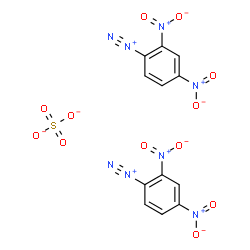 2,4-dinitrobenzenediazonium sulphate (2:1) Structure