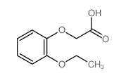 Acetic acid,2-(2-ethoxyphenoxy)- Structure
