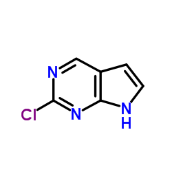 2-Chloro-7H-pyrrolo[2,3-d]pyrimidine Structure