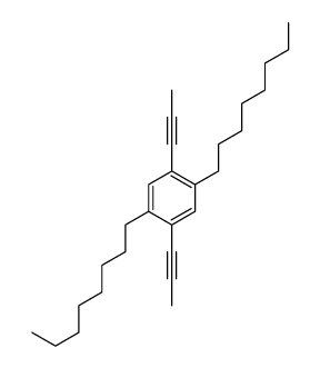 2 5-DIOCTYL-1 4-DI-1-PROPYNYLBENZENE结构式