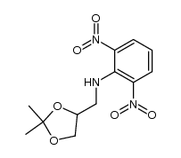 N-((2,2-dimethyl-1,3-dioxolan-4-yl)methyl)-2,6-dinitroaniline Structure