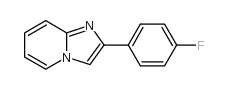 2-(4-氟苯基)咪唑并[1,2-a]吡啶结构式