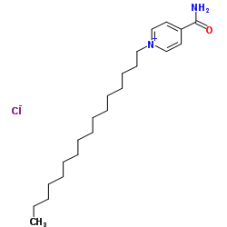4-氨基甲酰-1-十六烷基氯化吡啶鎓结构式