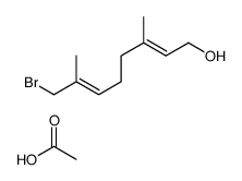 acetic acid,8-bromo-3,7-dimethylocta-2,6-dien-1-ol结构式