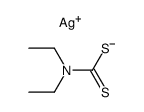 diethyldithiocarbamic acid, silver salt结构式