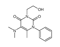 5-(Dimethylamino)-3-(2-hydroxyethyl)-6-methyl-1-phenyl-2,4(1H,3H)-pyrimidinedione结构式