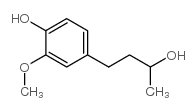 4-(3-hydroxybutyl)-2-methoxyphenol structure