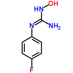 2-(4-Fluorophenyl)-1-hydroxyguanidine Structure