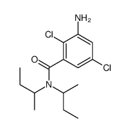3-amino-N,N-di(butan-2-yl)-2,5-dichlorobenzamide结构式