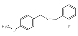 (2-氟-苄基)-(4-甲氧基-苄基)-胺结构式