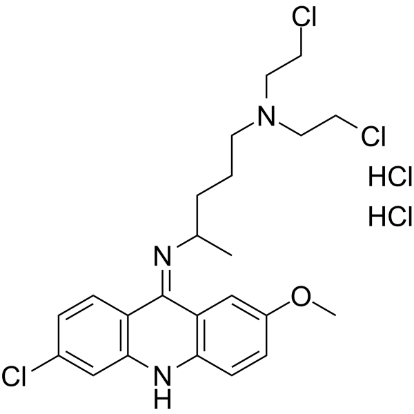 Quinacrine mustard dihydrochloride Structure