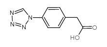 [4-(1H-四唑-1-基)苯基]乙酸结构式