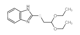 2-(2,2-diethoxyethylsulfanyl)-1H-benzoimidazole结构式