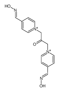 4,4'-bis-(hydroxyimino-methyl)-1,1'-(2-oxo-propane-1,3-diyl)-bis-pyridinium Structure