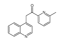 1-(6-甲基吡啶)-2-喹啉-4-乙酮结构式