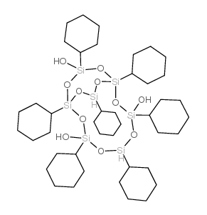 1,3,5,7,9,11,14-Heptacyclohexyltricyclo[7.3.3.15,11]heptasiloxane-3,7,14-triol Structure