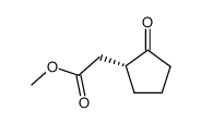 (R)-(+)-methyl 2-oxo-1-cyclopentaneacetate Structure