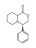 (4R)-4-Phenylhexahydropyrido(2,1-c)(1,4)oxazin-1-one结构式