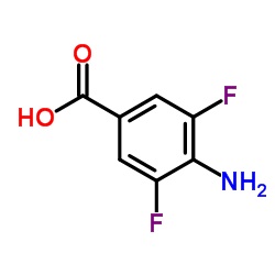 3,5-二氟-4-氨基苯甲酸结构式