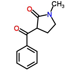 3-Benzoyl-1-methyl-2-pyrrolidinone Structure