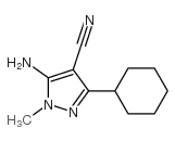 5-氨基-3-环己基-1-甲基-1H-吡唑-4-甲腈结构式