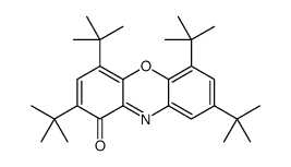 2,4,6,8-Tetra-tert-butyl-1H-phenoxazin-1-one structure
