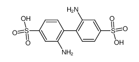 2,2'-diamino-biphenyl-4,4'-disulfonic acid Structure